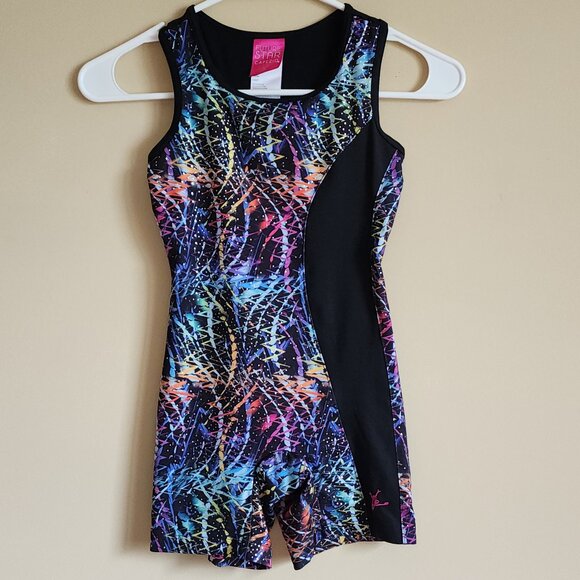 Capezio Girls' Biketard with Keyhole Back Leotard Size Small - Picture 3 of 10